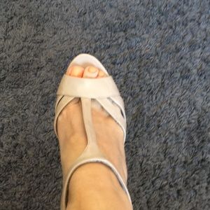 Marc Fisher platform open toe heels